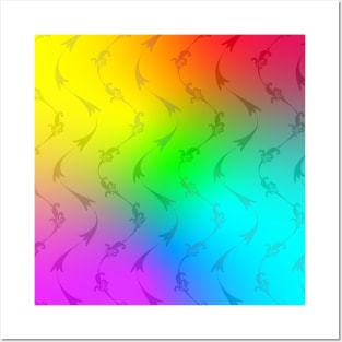 Rainbow Pattern Posters and Art